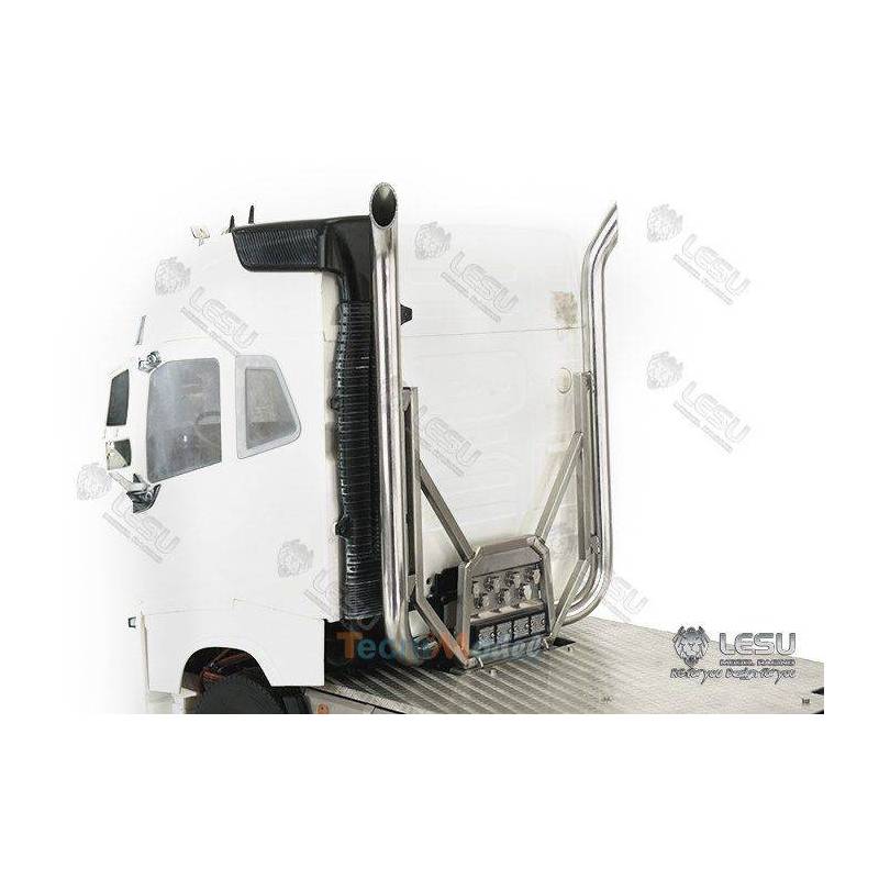 Dual Exhaust for the Rear of a 1/14 Scale RC Truck Cab - LESU G-6248