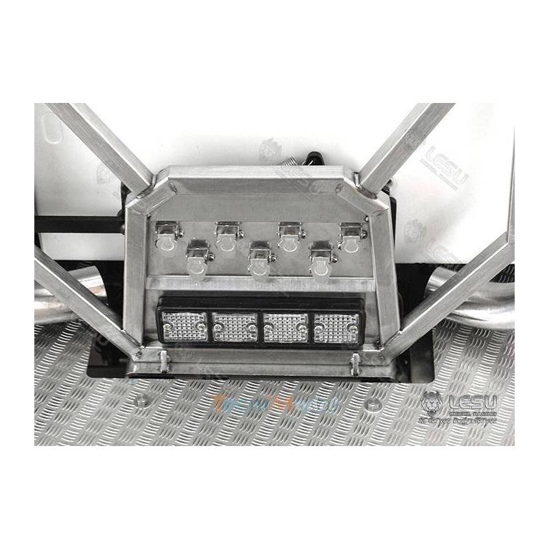 Dual Exhaust for the Rear of a 1/14 Scale RC Truck Cab - LESU G-6248