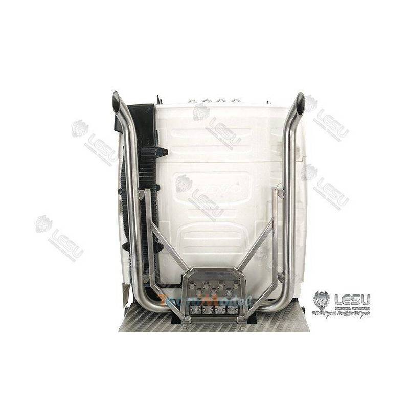 Dual Exhaust for the Rear of a 1/14 Scale RC Truck Cab - LESU G-6248