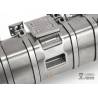 Stainless steel tank 130mm with step for Volvo 1/14 Radio-Controlled Truck
