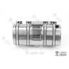 Stainless steel tank 130mm with step for Volvo 1/14 Radio-Controlled Truck