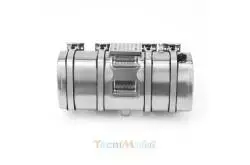 Réservoir Inox 130mm pour Volvo 1/14 avec marche-pieds LESU G-6244-B-130-L