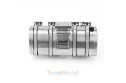 Réservoir Inox 130mm pour Volvo 1/14 avec marche-pieds LESU G-6244-B-130-L