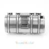 Stainless steel tank 130mm with step for Volvo 1/14 Radio-Controlled Truck