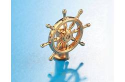 Boat wheel with 25mm brass bracket KRICK BF0047