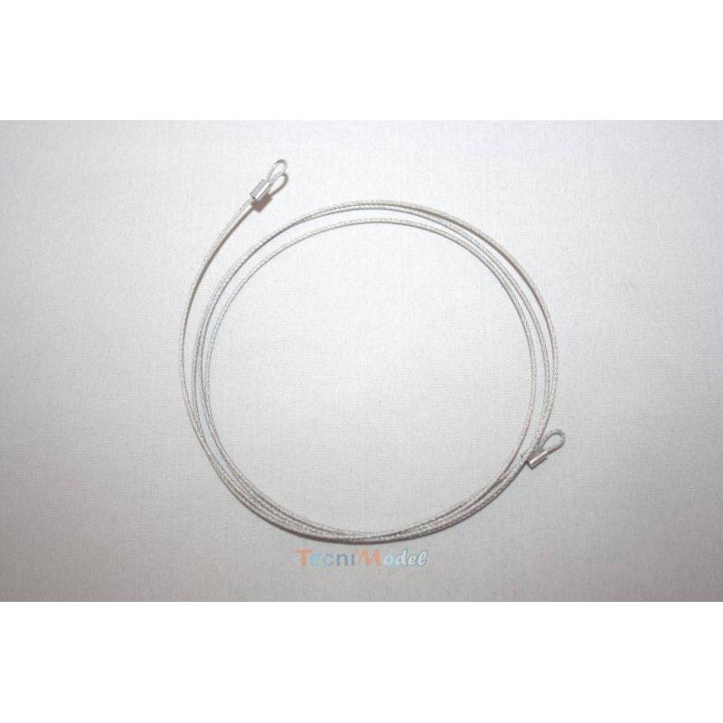 1 80cm steel cable + 2 red metal hooks