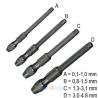 Lot de 4 porte-forets 0.1mm à 4.8mm KRICK 473951