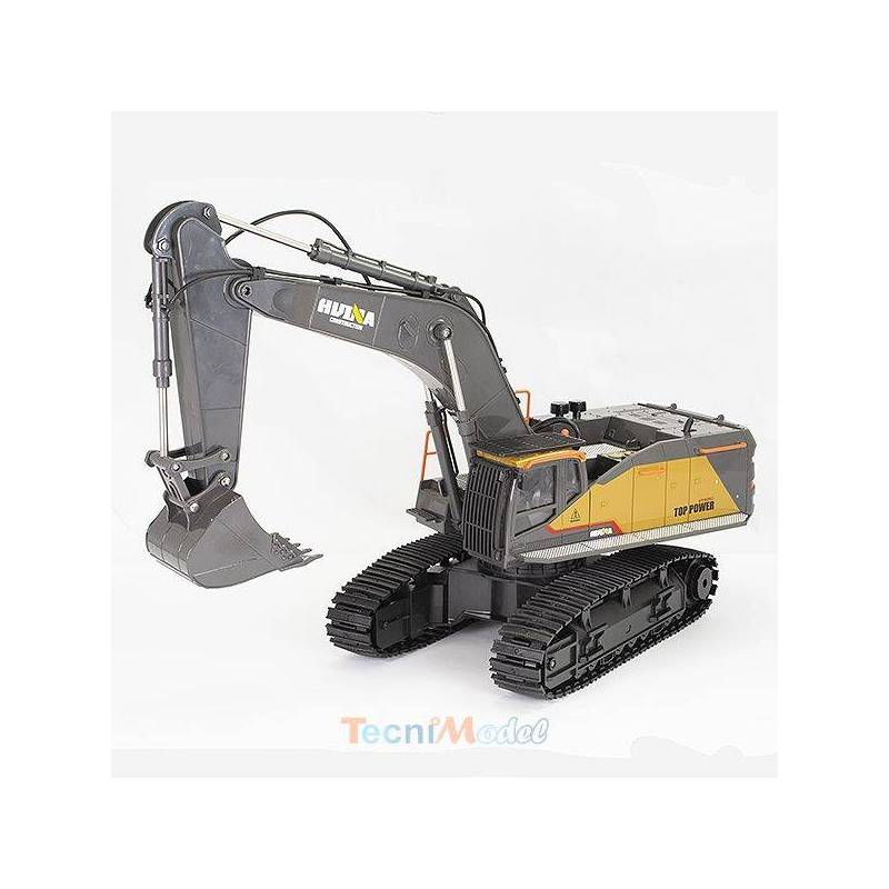 RC RTR Excavator 2.4G 22CH with bucket and metal cab CY1592 by HUINA