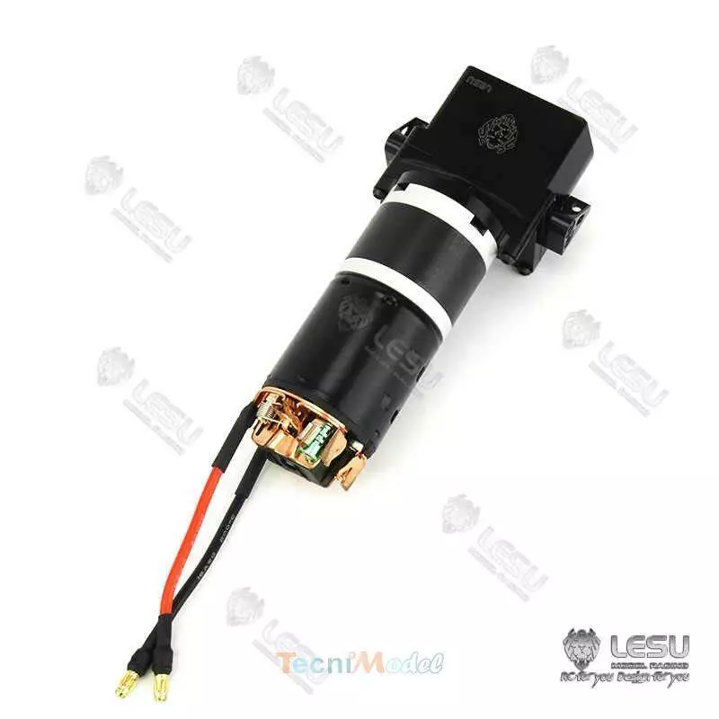 Boîte 2 vitesses LESU 1/28 - 1/42 avec moteur installé