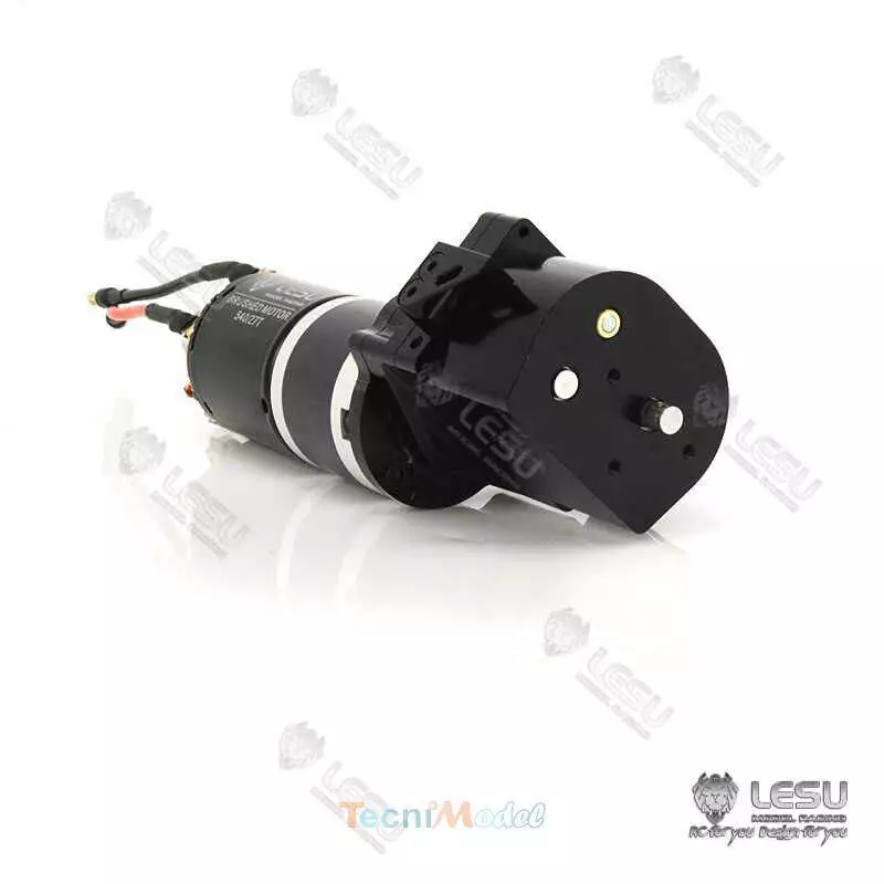 Boîte 2 vitesses LESU 1/28 - 1/42 avec moteur installé