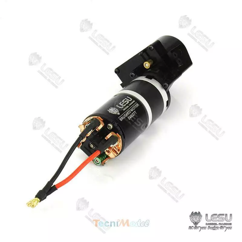 Boîte 2 vitesses LESU 1/28 - 1/42 avec moteur installé