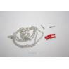 80cm metal chain with 2 red metal shackles - HERCULES HOBBY CRSP004RD