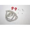 1 Metal Chain 80cm with 2 red metal hooks - HERCULES HOBBY CRSP005