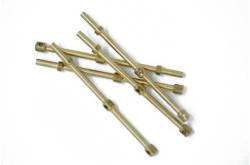 5 Rail stanchions 2-hole brass 39mm