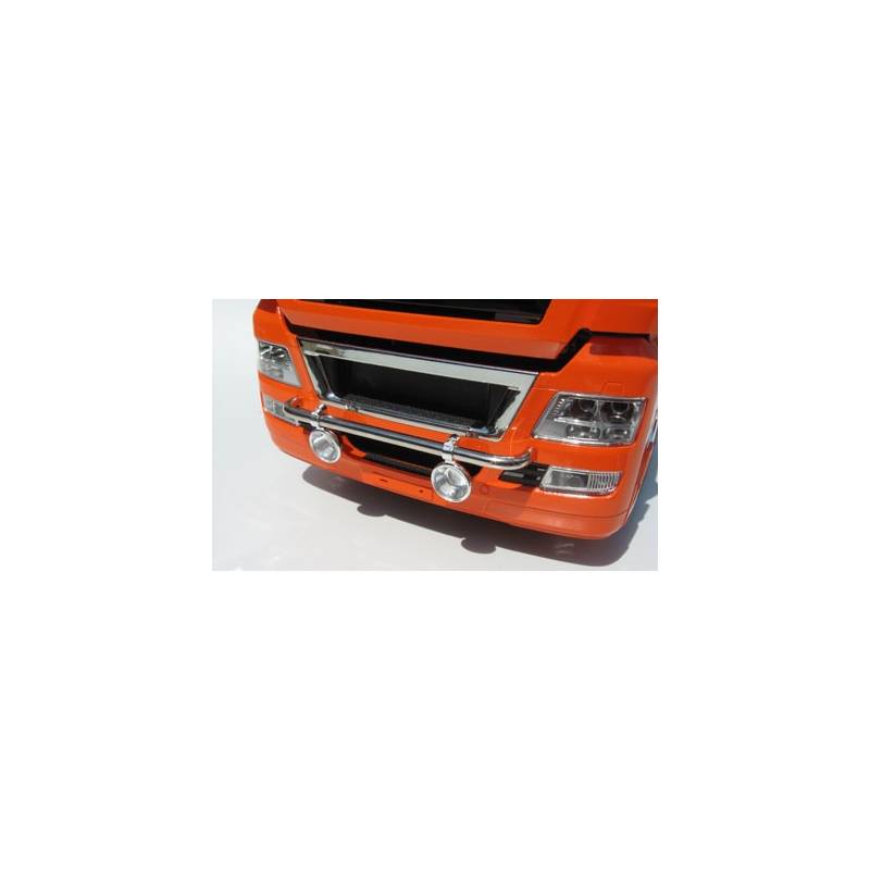 Chrome-plated headlamp holder Ø5mm with 2 headlamps