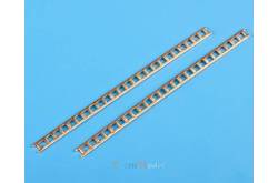 2 Echelles en laiton 5x100mm