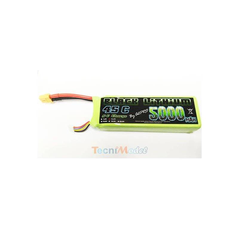 Lipo Battery Black Lithium 5000mAh 35C 3S