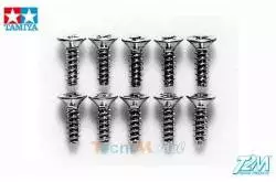 Vis tête fraisée 3x10mm pour plastique TAMIYA 50578