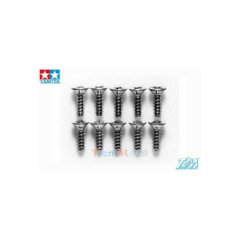 Vis tête fraisée 3x10mm pour plastique TAMIYA 50578