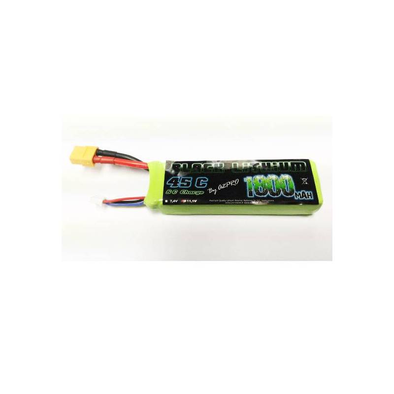 Lipo Black Lithium 1800mAh 45C 3S (141 g) XT60 socket