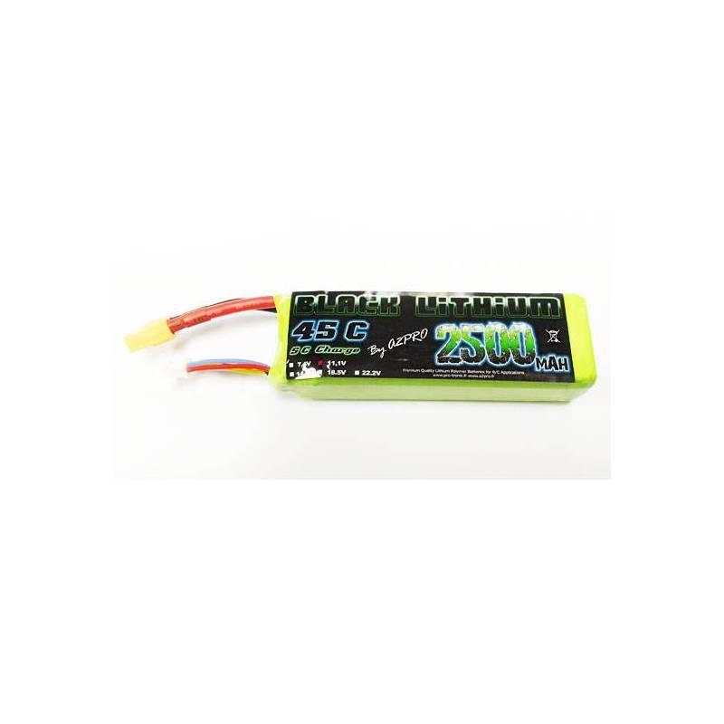 Black Lithium 2500mAh 45C 3S (192 g) XT60