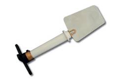 Gouvernail inox pour racers 35x47mm