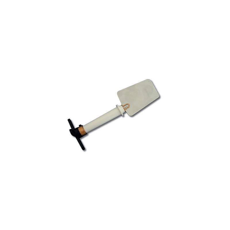 Gouvernail inox pour racers 35x47mm