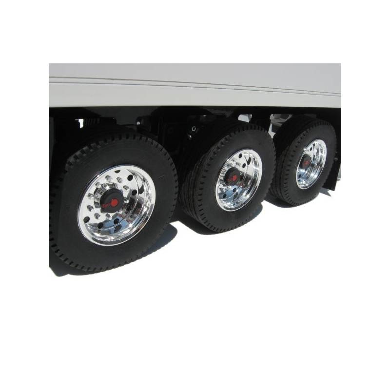 2 SAF miniature hub caps for 1/14" trailer Carson 500907370