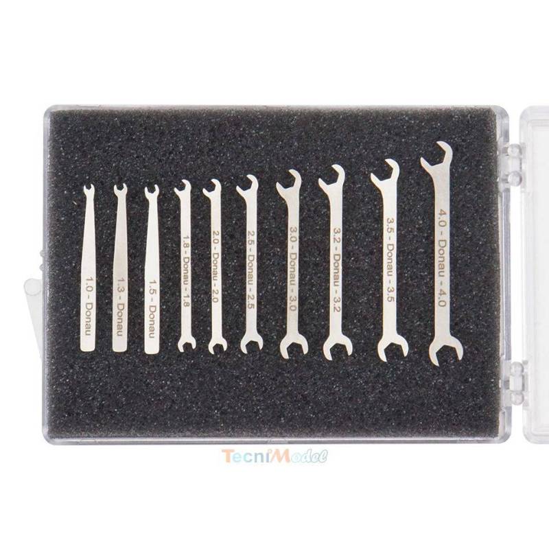 Lot de 10 mini clefs plates 1-4mm