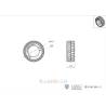 Paire de pneus Avant pour tracteur 1/16 Bruder