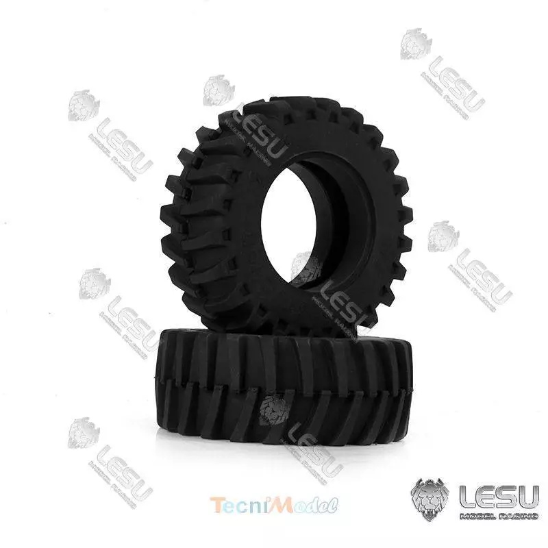 Paire de pneus Avant pour tracteur 1/16 Bruder