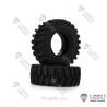 Paire de pneus Avant pour tracteur 1/16 Bruder