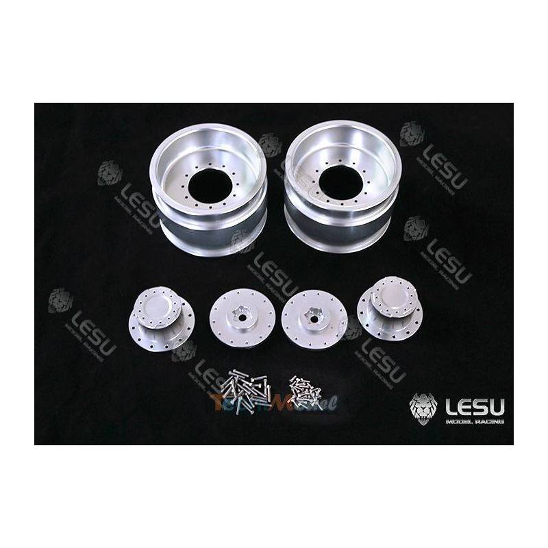 Pair of Rear Aluminum Wheels for 1/16 BRUDER Farm Tractor
LESU RD-2012-B