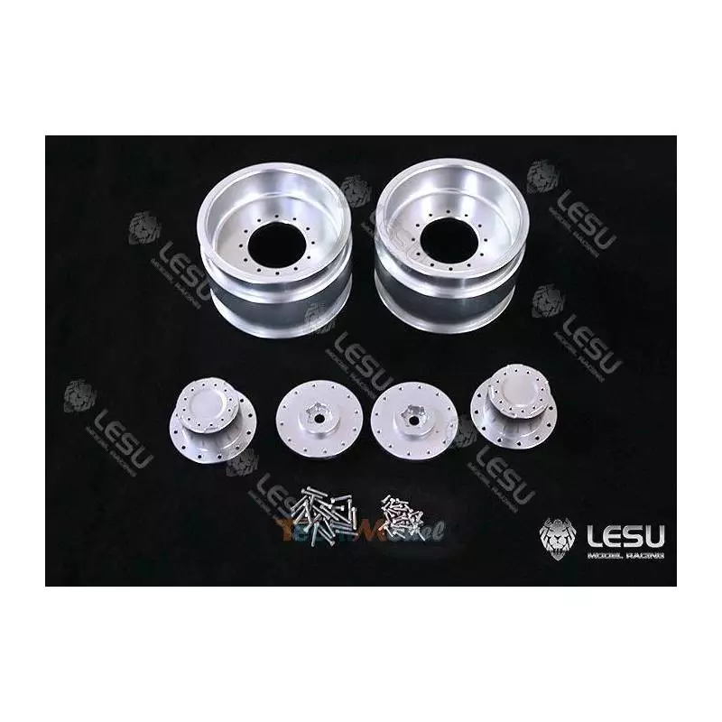 Paire de jantes Alu arrières pour tracteur 1/16 Bruder
LESU RD-2012-B
