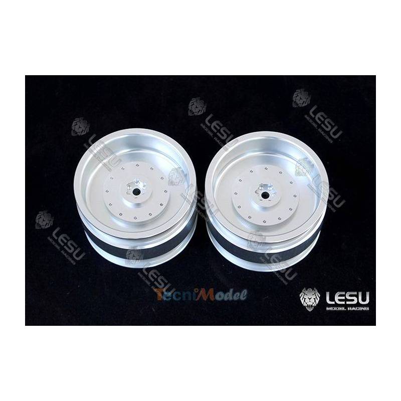 Paire de jantes Alu arrières pour tracteur 1/16 Bruder
LESU RD-2012-B