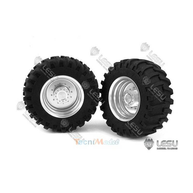 Paire de jantes Alu arrières pour tracteur 1/16 Bruder
LESU RD-2012-B
