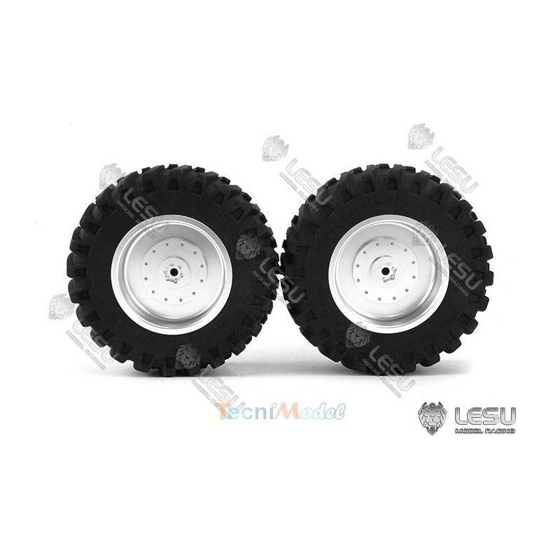 Pair of Rear Aluminum Wheels for 1/16 BRUDER Farm Tractor
LESU RD-2012-B