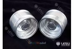 Pair of Rear Aluminum Wheels for 1/16 BRUDER Farm Tractor
LESU RD-2012-B