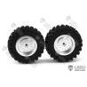 Paire de jantes Alu avant pour tracteur agricole 1/16 Bruder - LESU RD-2012-A