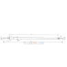 Propeller shaft Raboesch Ø4mm sealed and maintenance free, with lip seal.