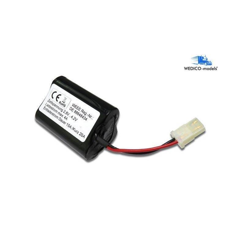 Li-Ion battery 11.1V 4.2Ah with AMP socket and electronic protection
Wedico 2316