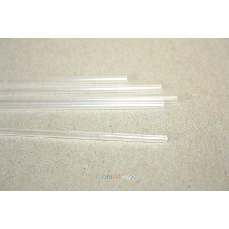5 Tubes plastiques transparents Ø3/Ø2mm 330mm