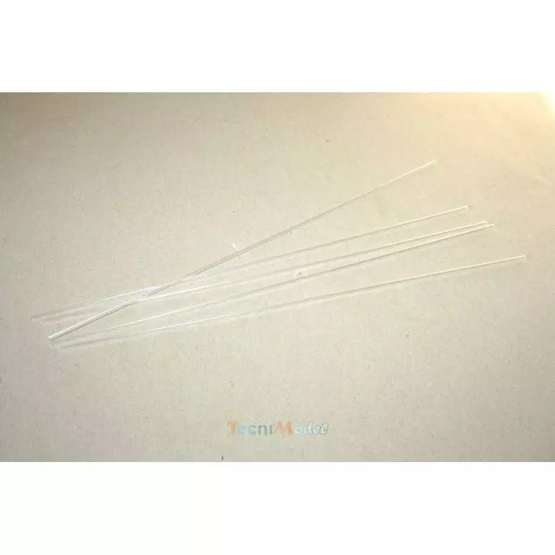 5 Tubes plastiques transparents Ø3/Ø2mm 330mm
