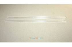 5 Clear plastic tubes Ø4/Ø3mm 330mm