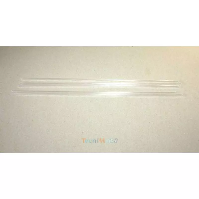 5 Tubes plastiques transparents Ø4/Ø3mm 330mm