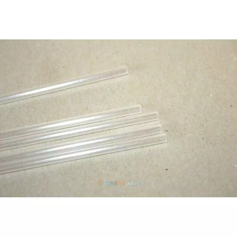 5 Tubes plastiques transparents Ø4/Ø3mm 330mm