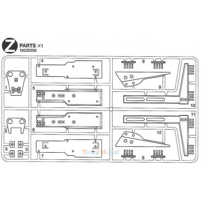 Grappe Z pour Dépanneuse Volvo Tamiya 9225209