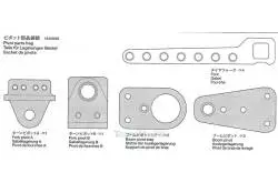 Sachet de pivots pour dépanneuse Volvo Tamiya 9403824