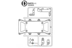 Set of Tamiya D and U Parts for Volvo Tamiya Tow Truck