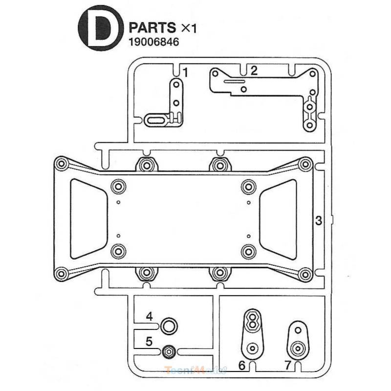 Set of Tamiya D and U Parts for Volvo Tamiya Tow Truck